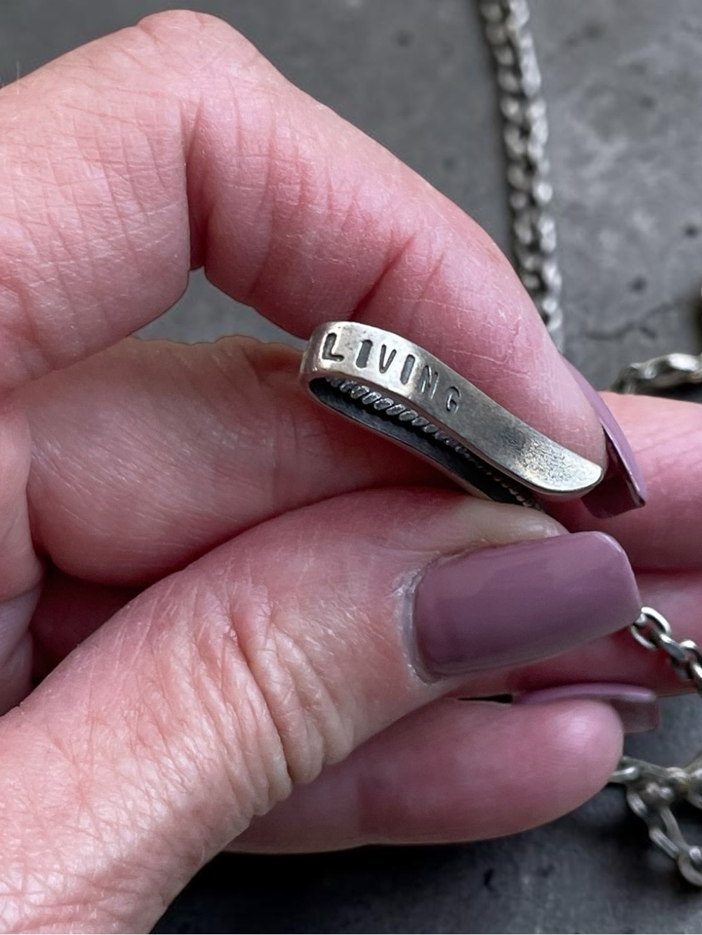Diesel Successful Living Sterling Silver Multi Charm Necklace - Picture 7 of 8